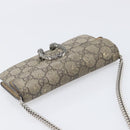 GUCCI GG Supreme Dionysus Chain Bag PVC Beige Silver 476432 Auth bs36876-6