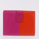 SAINT LAURENT Wallet Leather 2 Set Blue Red Auth bs36878-11