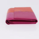 SAINT LAURENT Wallet Leather 2 Set Blue Red Auth bs36878-12