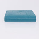 SAINT LAURENT Wallet Leather 2 Set Blue Red Auth bs36878-6