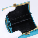 SAINT LAURENT Wallet Leather 2 Set Blue Red Auth bs36878-9