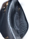 PRADA Key Case Safiano Leather Navy Gold Auth bs36879-10