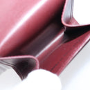 CARTIER Must Line Coin Purse Leather Bordeaux Gold Auth bs36880-10