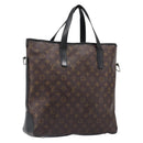 LOUIS VUITTON Monogram Macassar Davis Tote Bag M56708 LV Auth bs36883-1