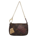 LOUIS VUITTON Label Collection Mini Pochette Accessoires M63798 LV Auth bs36887-13