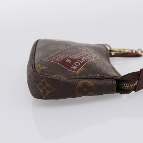 LOUIS VUITTON Label Collection Mini Pochette Accessoires M63798 LV Auth bs36887