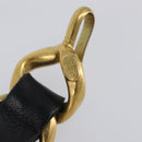 CHANEL Chain Belt Metal 29.1"" Black Gold CC Auth bs36890V-15