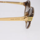 LOUIS VUITTON Petit Spson Cateye Sunglasses plastic Gold Z0487E LV Auth bs36891-6