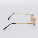 CARTIER Sunglasses Metal Gold Tone Auth bs36892A-4