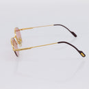 CARTIER Sunglasses Metal Gold Tone Auth bs36892A-6