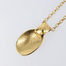 CHANEL Necklace Metal Gold Tone CC Auth bs36893M-10