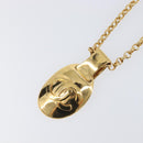 CHANEL Necklace Metal Gold Tone CC Auth bs36893M-3