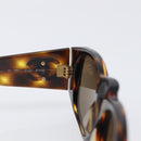 CHANEL Sunglasses Plastic Brown Gold CC Auth bs36894-16