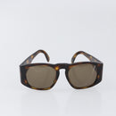 CHANEL Sunglasses Plastic Brown Gold CC Auth bs36894-13