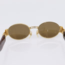 Gianni Versace Sunglasses Plastic Brown Gold Auth bs36896-10