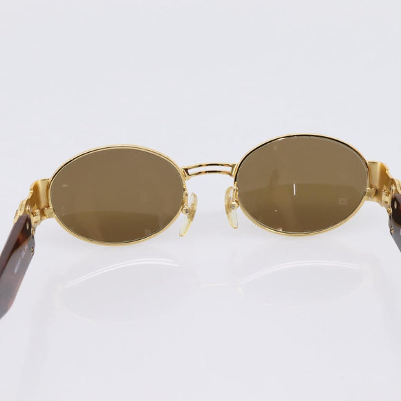 Gianni Versace Sunglasses Plastic Brown Gold Auth bs36896