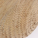 VALENTINO Hand Bag Raffia Beige Gold Auth bs36900V-9