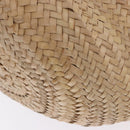 VALENTINO Hand Bag Raffia Beige Gold Auth bs36900V-14
