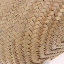VALENTINO Hand Bag Raffia Beige Gold Auth bs36900V-15