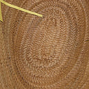 VALENTINO Hand Bag Raffia Beige Gold Auth bs36900V-11