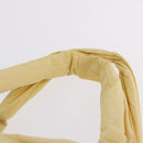 VALENTINO Hand Bag Raffia Beige Gold Auth bs36900V-8