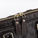 GUCCI GG Canvas Guccissima Bag Leather Dark Brown Gold 201480 Auth bs36901-17