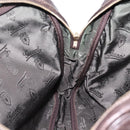GUCCI GG Canvas Guccissima Bag Leather Dark Brown Gold 201480 Auth bs36901-21