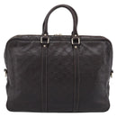 GUCCI GG Canvas Guccissima Bag Leather Dark Brown Gold 201480 Auth bs36901-2