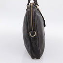 GUCCI GG Canvas Guccissima Bag Leather Dark Brown Gold 201480 Auth bs36901-3