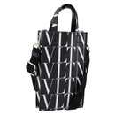 VALENTINO Smartphone Shoulder Bag Leather 2way Black Silver Auth bs36903V-1