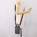 VALENTINO Smartphone Shoulder Bag Leather 2way Black Silver Auth bs36903V-20