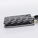 VALENTINO Smartphone Shoulder Bag Leather 2way Black Silver Auth bs36903V-4