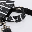 VALENTINO Smartphone Shoulder Bag Leather 2way Black Silver Auth bs36903V-7