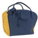 LOUIS VUITTON Miralis Haute Maroquinerie Hand Bag Leather Blue LV Auth bs36904-1