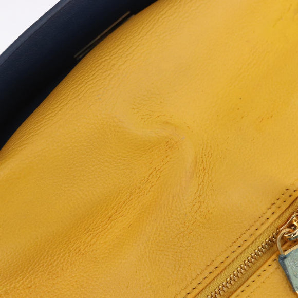 LOUIS VUITTON Miralis Haute Maroquinerie Hand Bag Leather Blue LV Auth bs36904