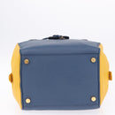 LOUIS VUITTON Miralis Haute Maroquinerie Hand Bag Leather Blue LV Auth bs36904-7