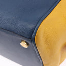 LOUIS VUITTON Miralis Haute Maroquinerie Hand Bag Leather Blue LV Auth bs36904-20