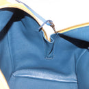 LOUIS VUITTON Miralis Haute Maroquinerie Hand Bag Leather Blue LV Auth bs36904-26