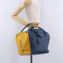LOUIS VUITTON Miralis Haute Maroquinerie Hand Bag Leather Blue LV Auth bs36904-30
