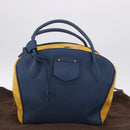 LOUIS VUITTON Miralis Haute Maroquinerie Hand Bag Leather Blue LV Auth bs36904-12