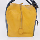 LOUIS VUITTON Miralis Haute Maroquinerie Hand Bag Leather Blue LV Auth bs36904-5