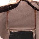 Burberrys Nova Check Boston Bag PVC Beige Gold Auth bs36905-20