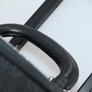 BALLY Carry Case Leather Black Silver Auth bs36906-17