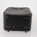 BALLY Carry Case Leather Black Silver Auth bs36906-6