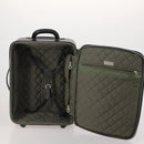 BALLY Carry Case Leather Black Silver Auth bs36906-12