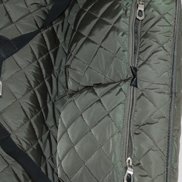 BALLY Carry Case Leather Black Silver Auth bs36906