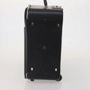 BALLY Carry Case Leather Black Silver Auth bs36906-3