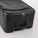 BALLY Carry Case Leather Black Silver Auth bs36906-8