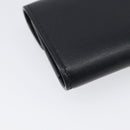 GUCCI Key Case Leather Black Silver Auth bs36907-16
