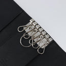 GUCCI Key Case Leather Black Silver Auth bs36907-22